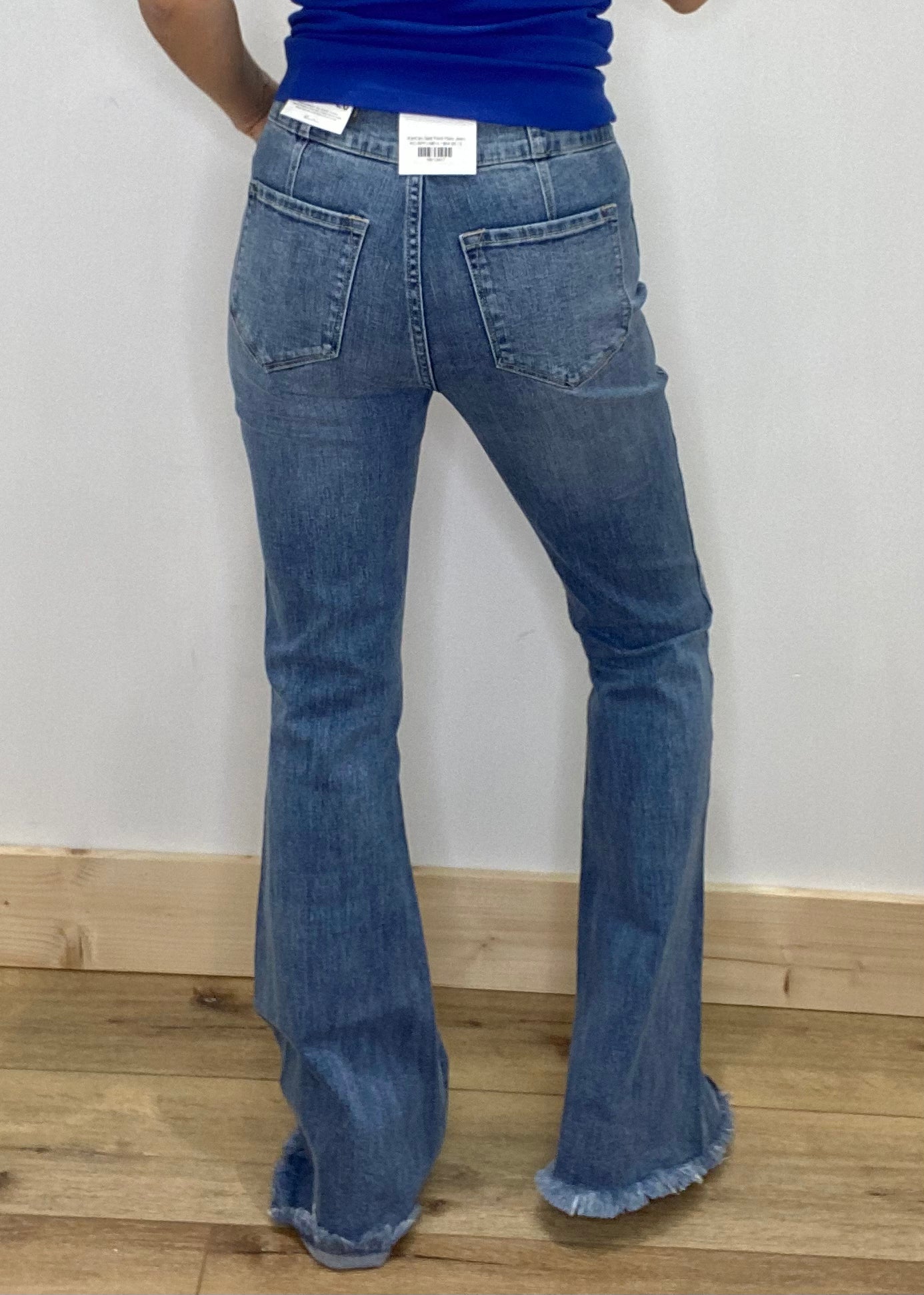 KanCan Split Front Flare Jean