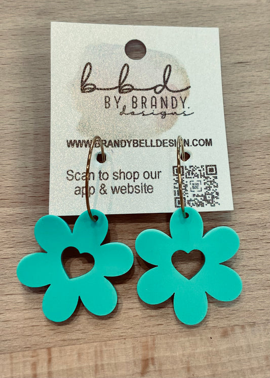 BBD Acrylic Flower - Sea Green Small