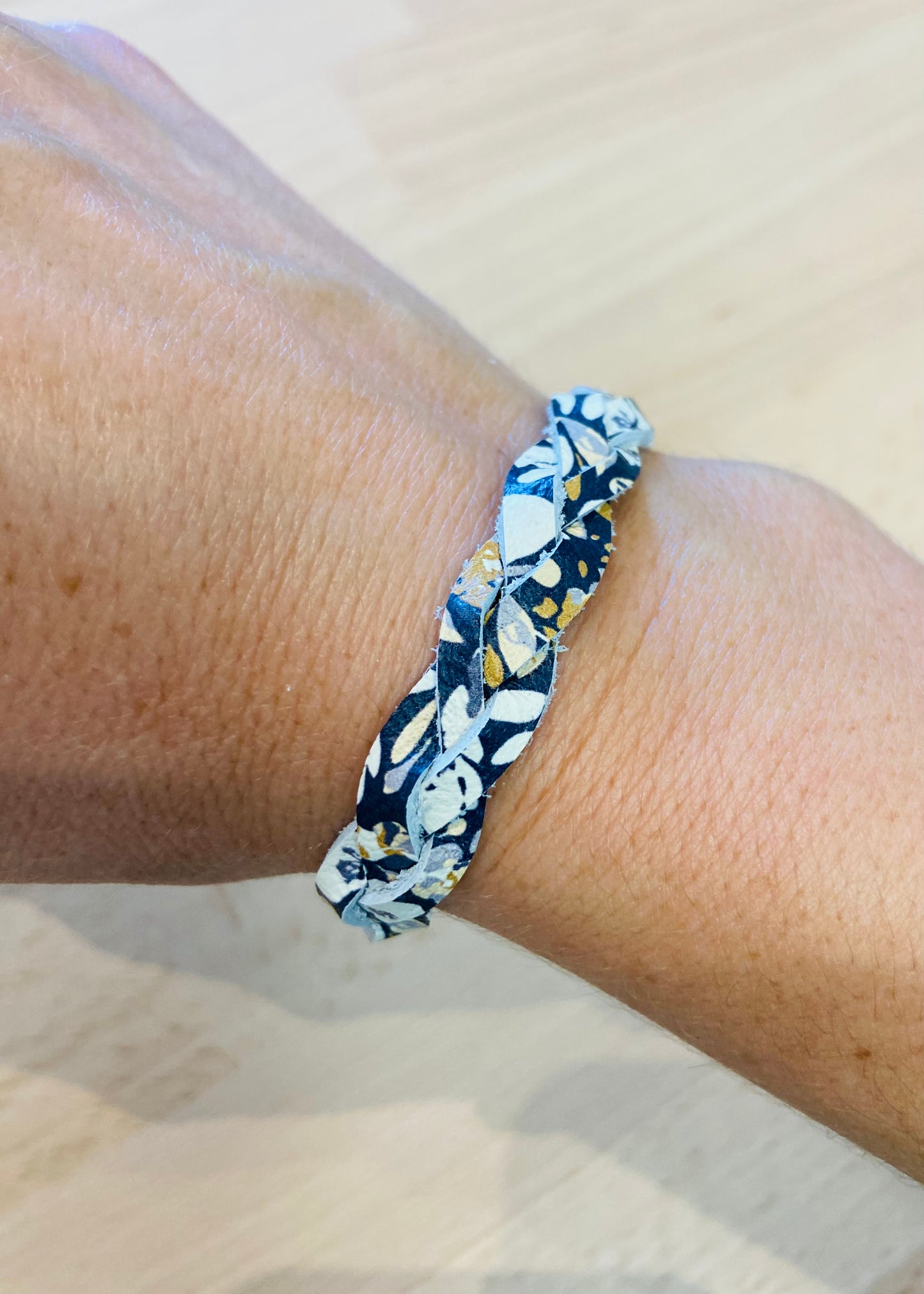 BBD Lennon Braid Bracelet - Navy Floral