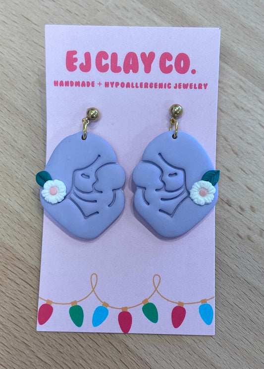 Sweet Motherhood Earrings - Lilac