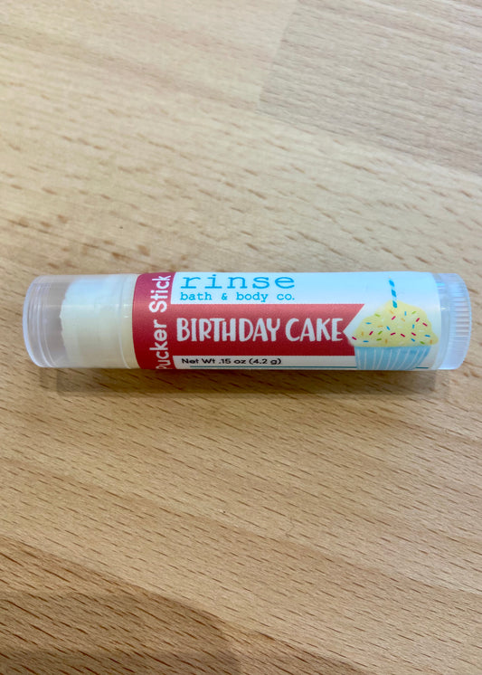 Rinse Pucker Stick (Lip Balm) - Birthday Cake