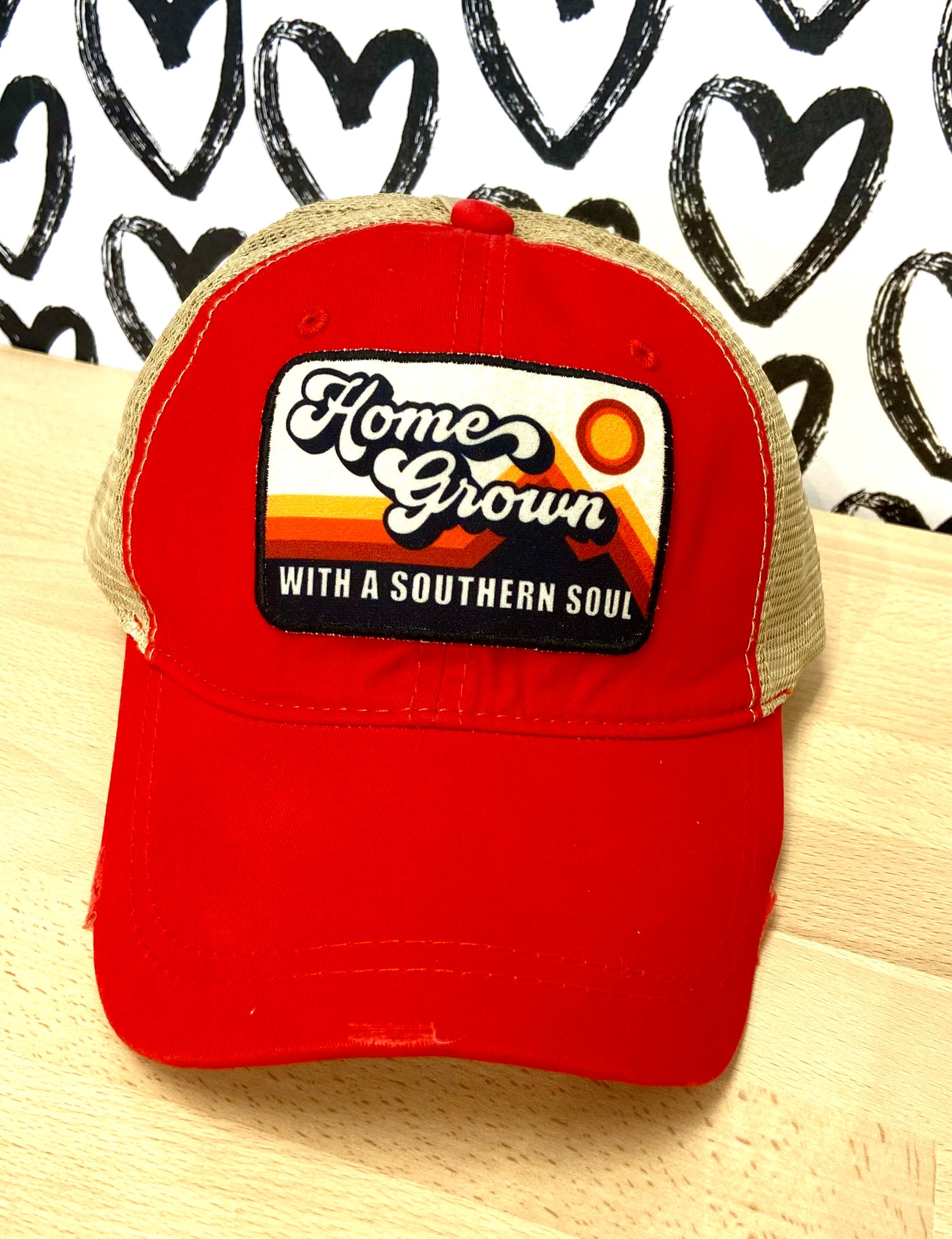 Home Grown with a Southern Soul Red Ball Cap Hat