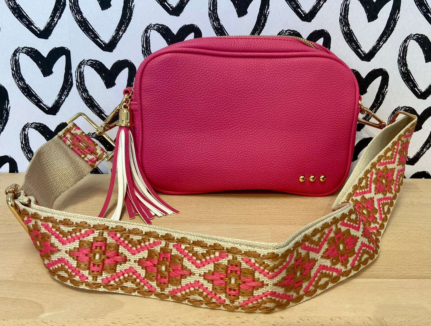 Pretty Simple Willow Crossbody Bag - Pink