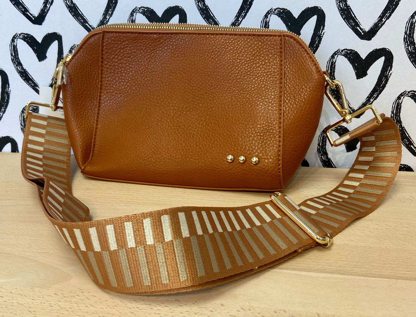 Pretty Simple Cassie Crossbody Bag - Brown