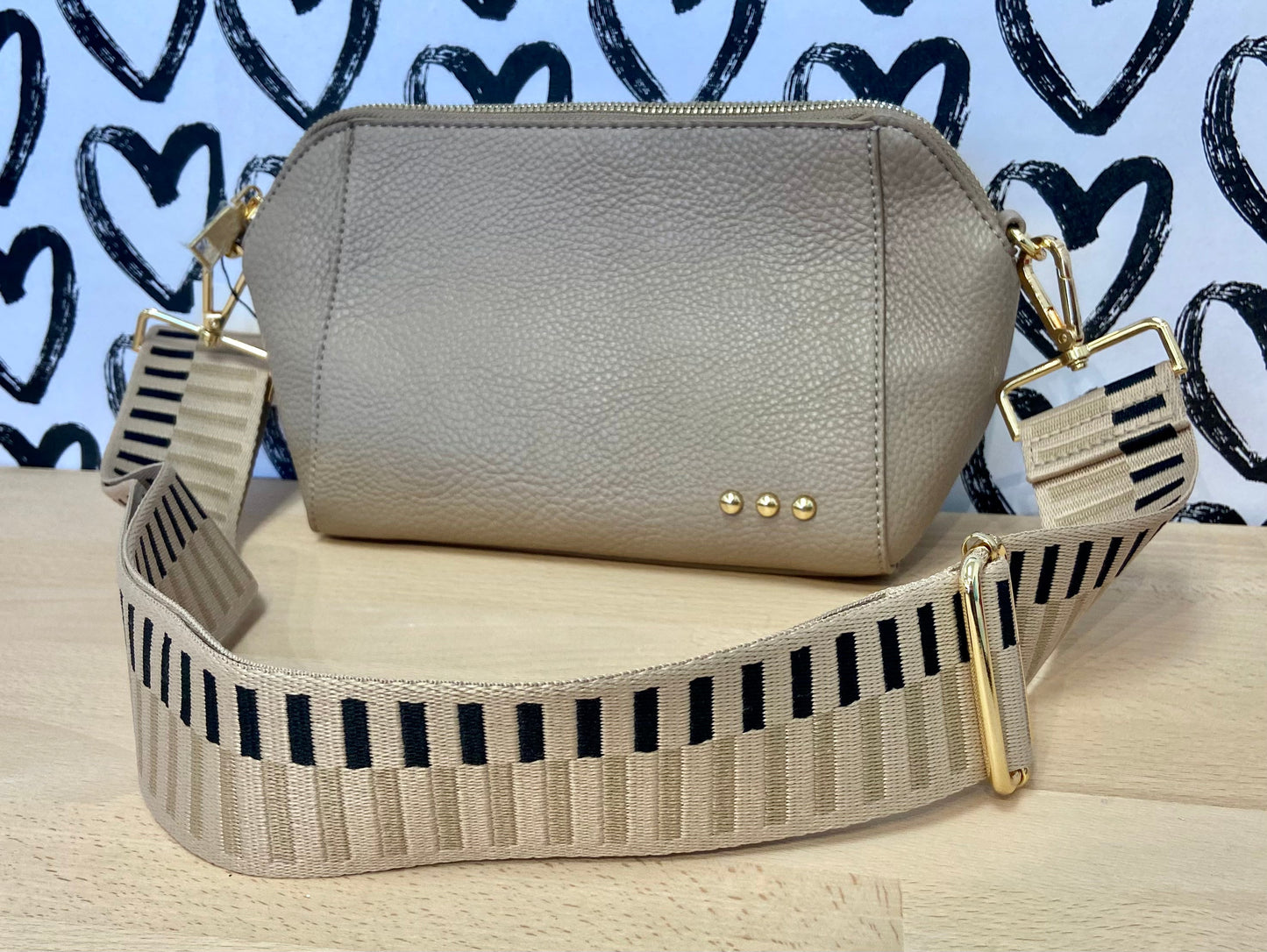 Pretty Simple Cassie Crossbody Bag - Taupe