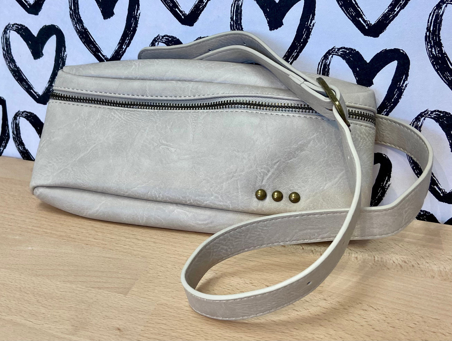 Pretty Simple Whitley Waist Crossbody Bag - Cream