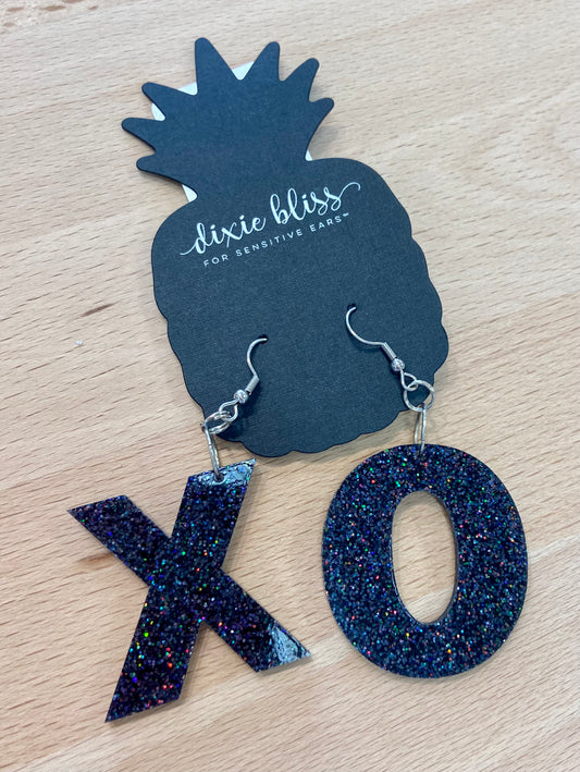 Dixie Bliss XO in Black Earrings