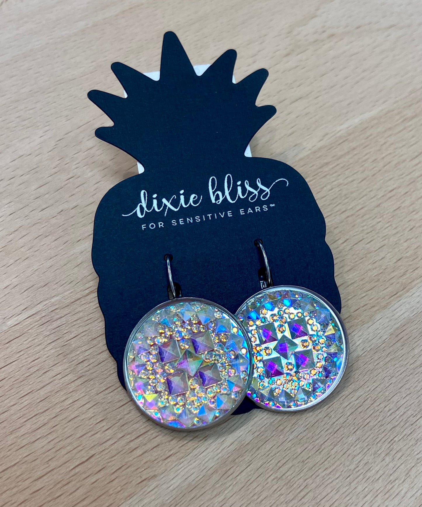 Dixie Bliss Glam in White Diamonds Earrings