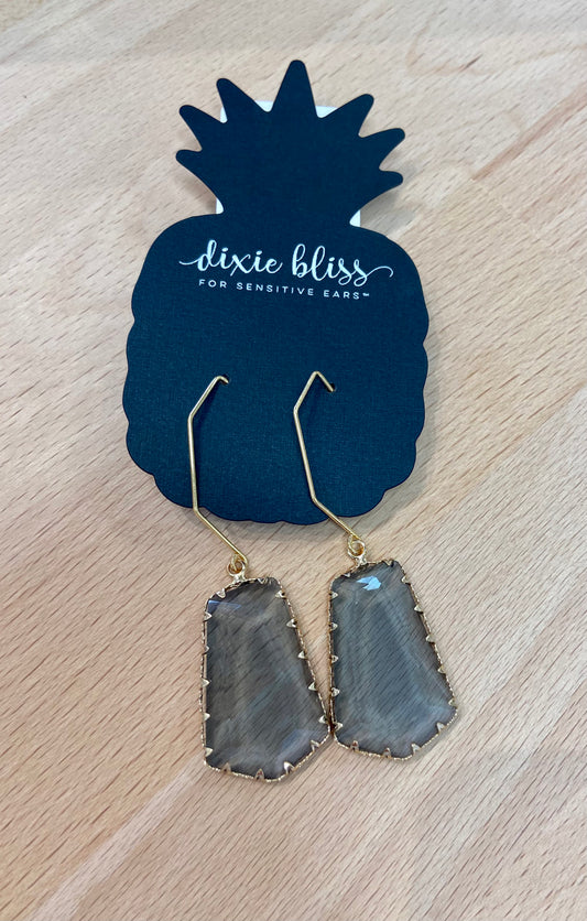 Dixie Bliss Prisms in Slate Smoke Earrings