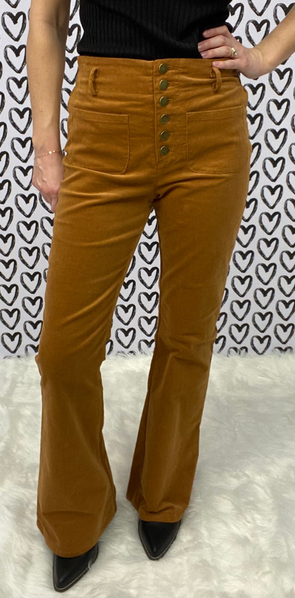 Button Fly Corduroy Pants