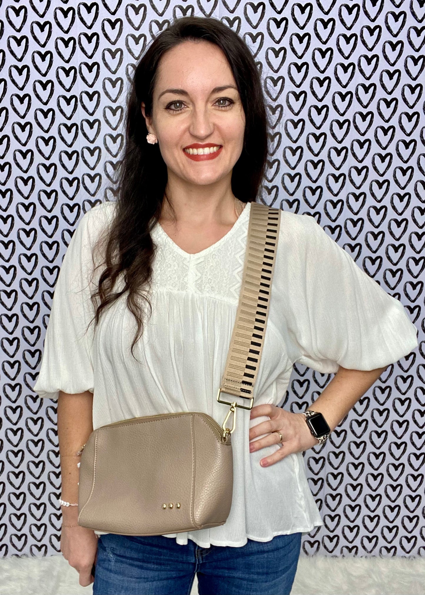 Pretty Simple Cassie Crossbody Bag - Taupe